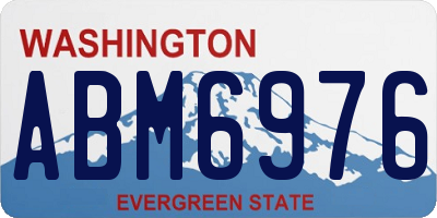 WA license plate ABM6976
