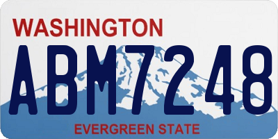 WA license plate ABM7248