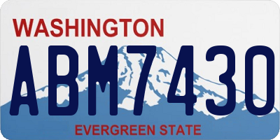 WA license plate ABM7430