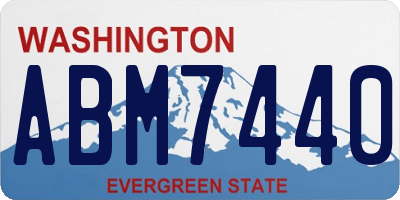 WA license plate ABM7440