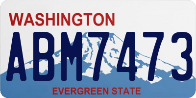 WA license plate ABM7473