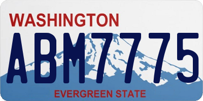 WA license plate ABM7775