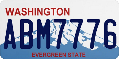 WA license plate ABM7776