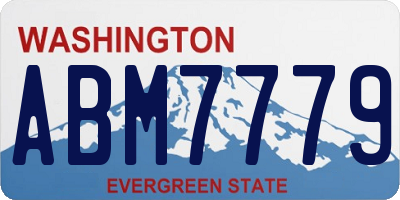 WA license plate ABM7779