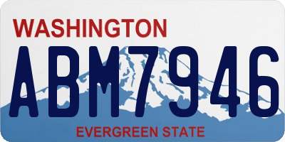 WA license plate ABM7946