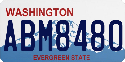 WA license plate ABM8480