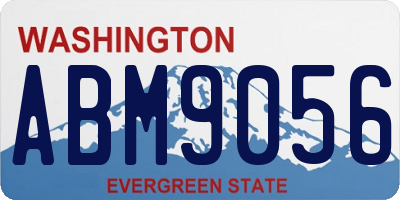 WA license plate ABM9056