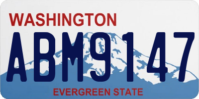 WA license plate ABM9147