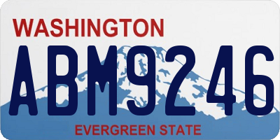 WA license plate ABM9246