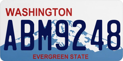 WA license plate ABM9248