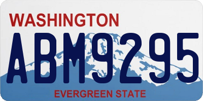 WA license plate ABM9295