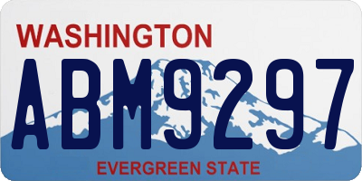WA license plate ABM9297