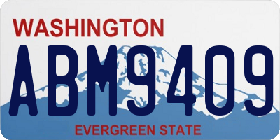 WA license plate ABM9409