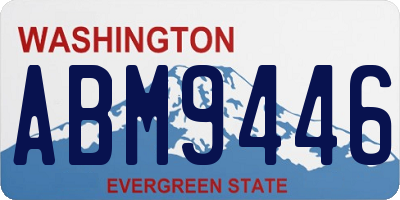 WA license plate ABM9446