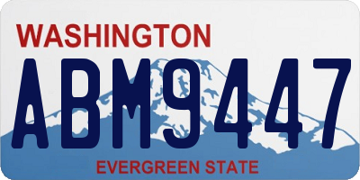 WA license plate ABM9447