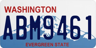 WA license plate ABM9461