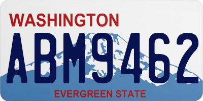 WA license plate ABM9462