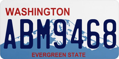 WA license plate ABM9468