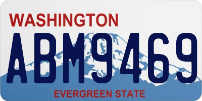 WA license plate ABM9469
