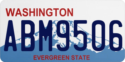 WA license plate ABM9506