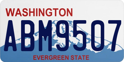 WA license plate ABM9507