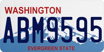 WA license plate ABM9595