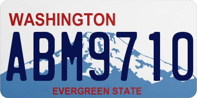 WA license plate ABM9710