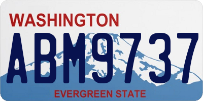 WA license plate ABM9737