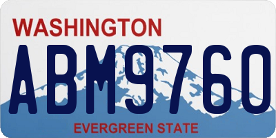 WA license plate ABM9760