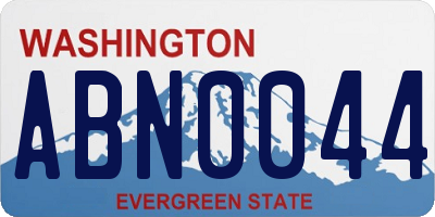 WA license plate ABN0044