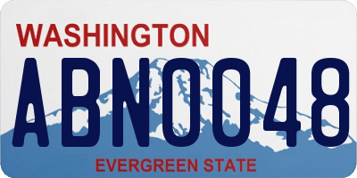 WA license plate ABN0048