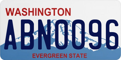 WA license plate ABN0096