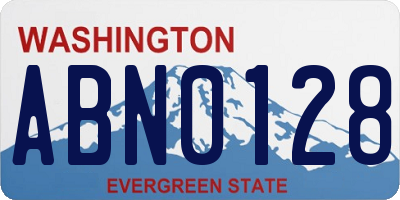 WA license plate ABN0128