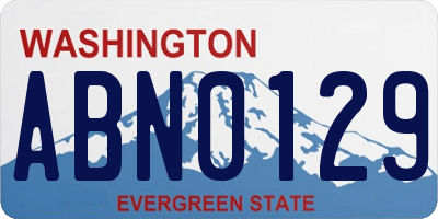 WA license plate ABN0129