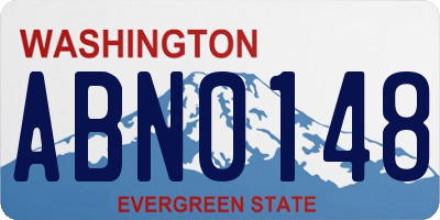 WA license plate ABN0148