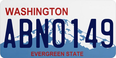 WA license plate ABN0149