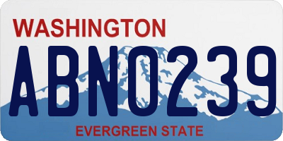 WA license plate ABN0239