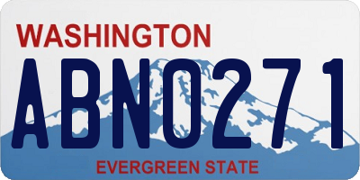 WA license plate ABN0271