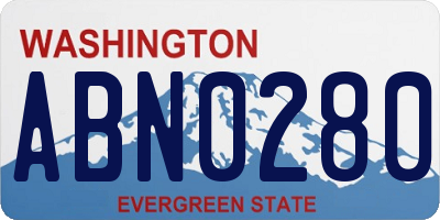WA license plate ABN0280