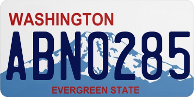 WA license plate ABN0285