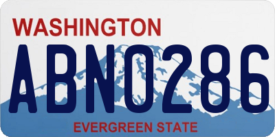 WA license plate ABN0286