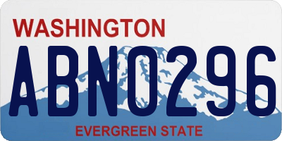 WA license plate ABN0296
