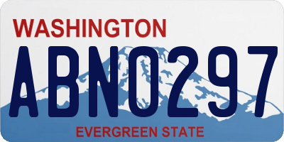 WA license plate ABN0297