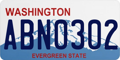 WA license plate ABN0302