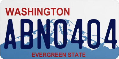 WA license plate ABN0404