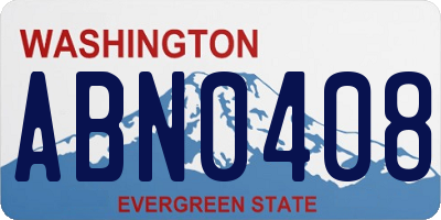 WA license plate ABN0408
