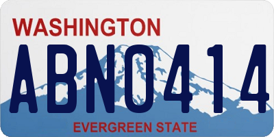 WA license plate ABN0414