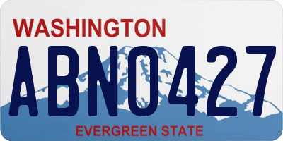 WA license plate ABN0427