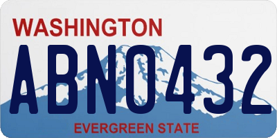 WA license plate ABN0432