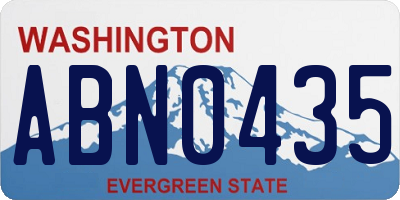 WA license plate ABN0435